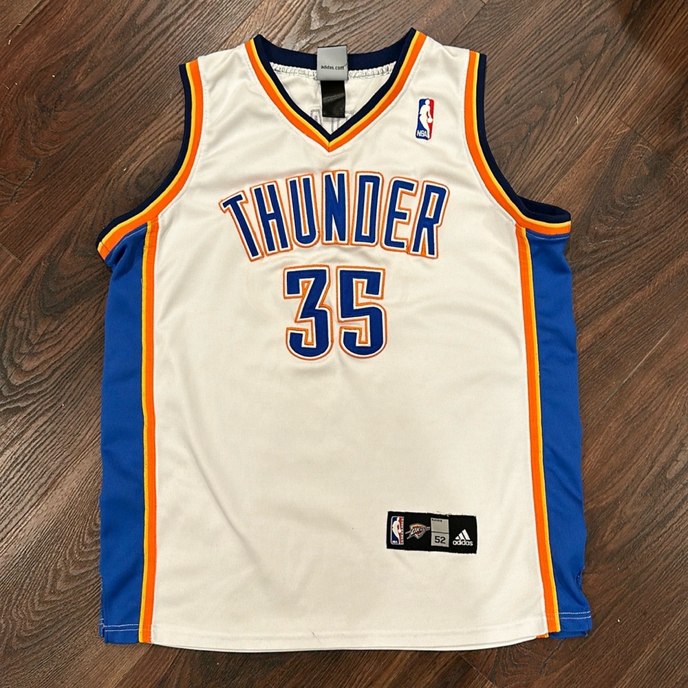 Kevin Durant OKC Oklahoma City Thunder Authentic NBA Jersey Size 52 Vintage